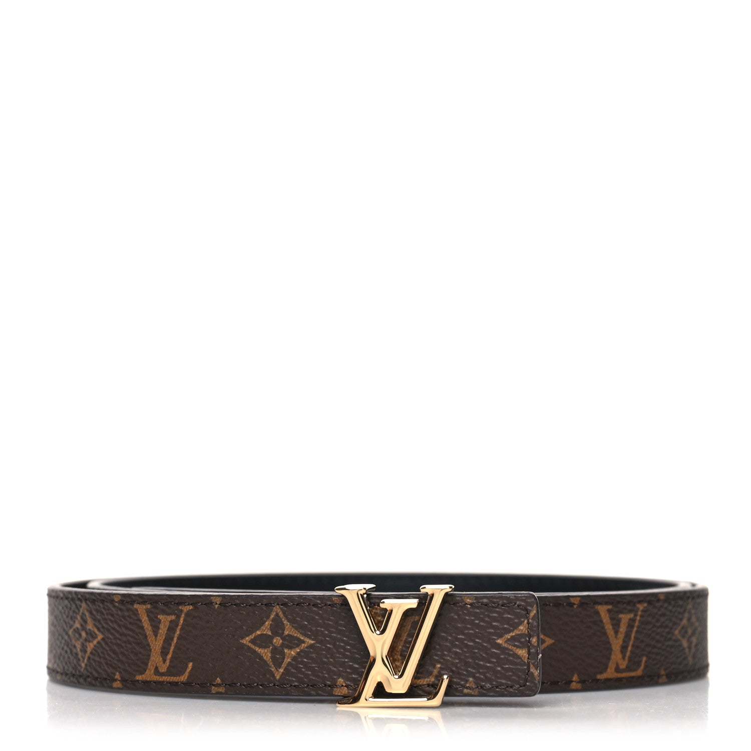 Louis Vuitton Calfskin Monogram 20mm LV Iconic Reversible Belt 80 32 Black 1 of 5
