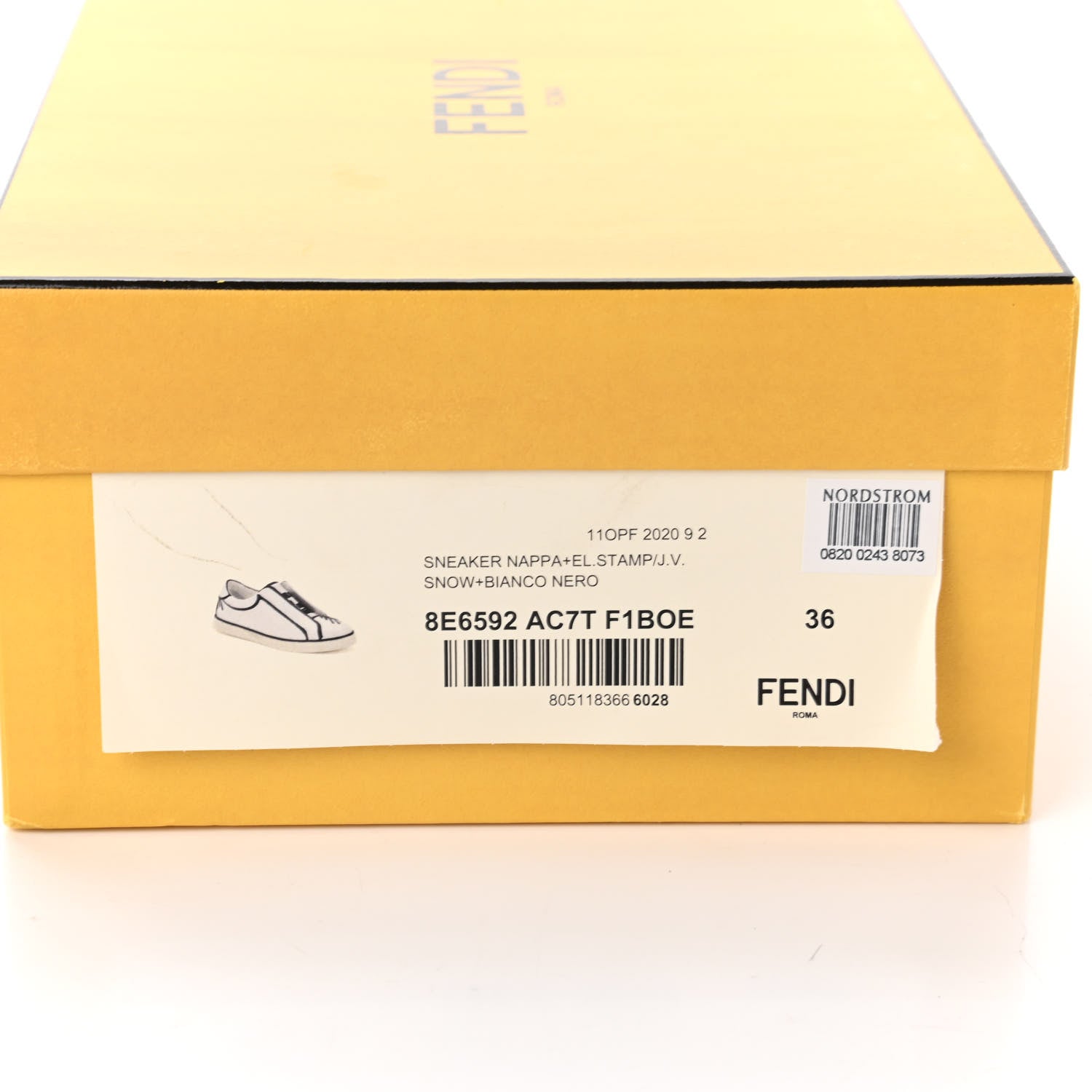 Fendi X JOSHUA VIDES Nappa Rockoclick Slip On Sneakers 36 Snow White Black 10 of 10