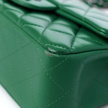 Chanel Lambskin Quilted Mini Rectangular Flap Green 9 of 13