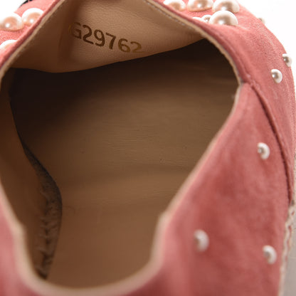 Chanel Suede Pearl CC Espadrilles 39 Pink 9 of 10