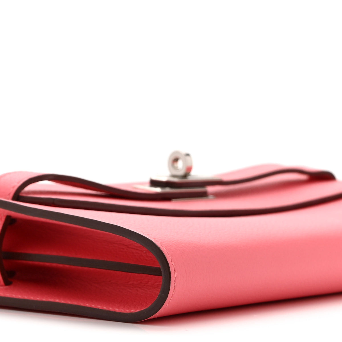 Hermes Evercolor Kelly To Go Wallet Rose Azalee 9 of 11