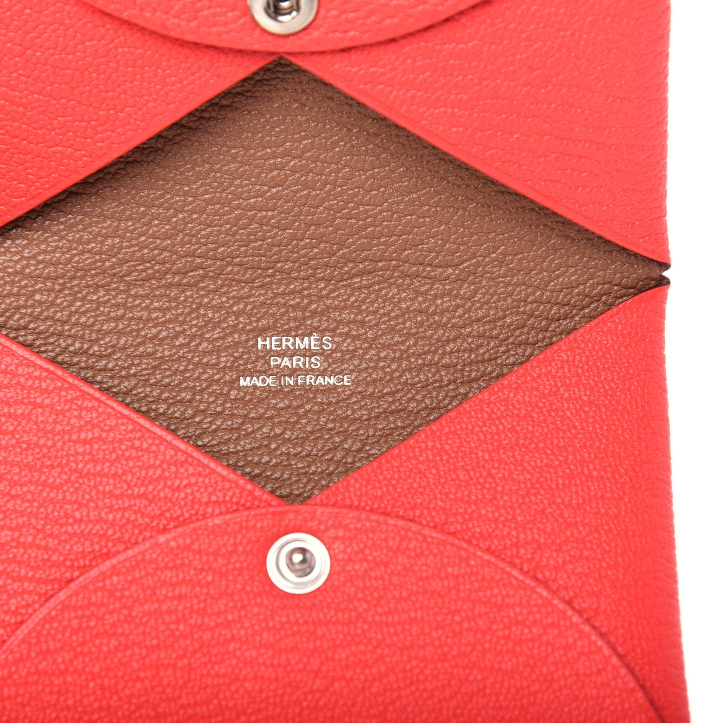 Chevre Mysore Verso Calvi Card Case Rose Texas Quebracho