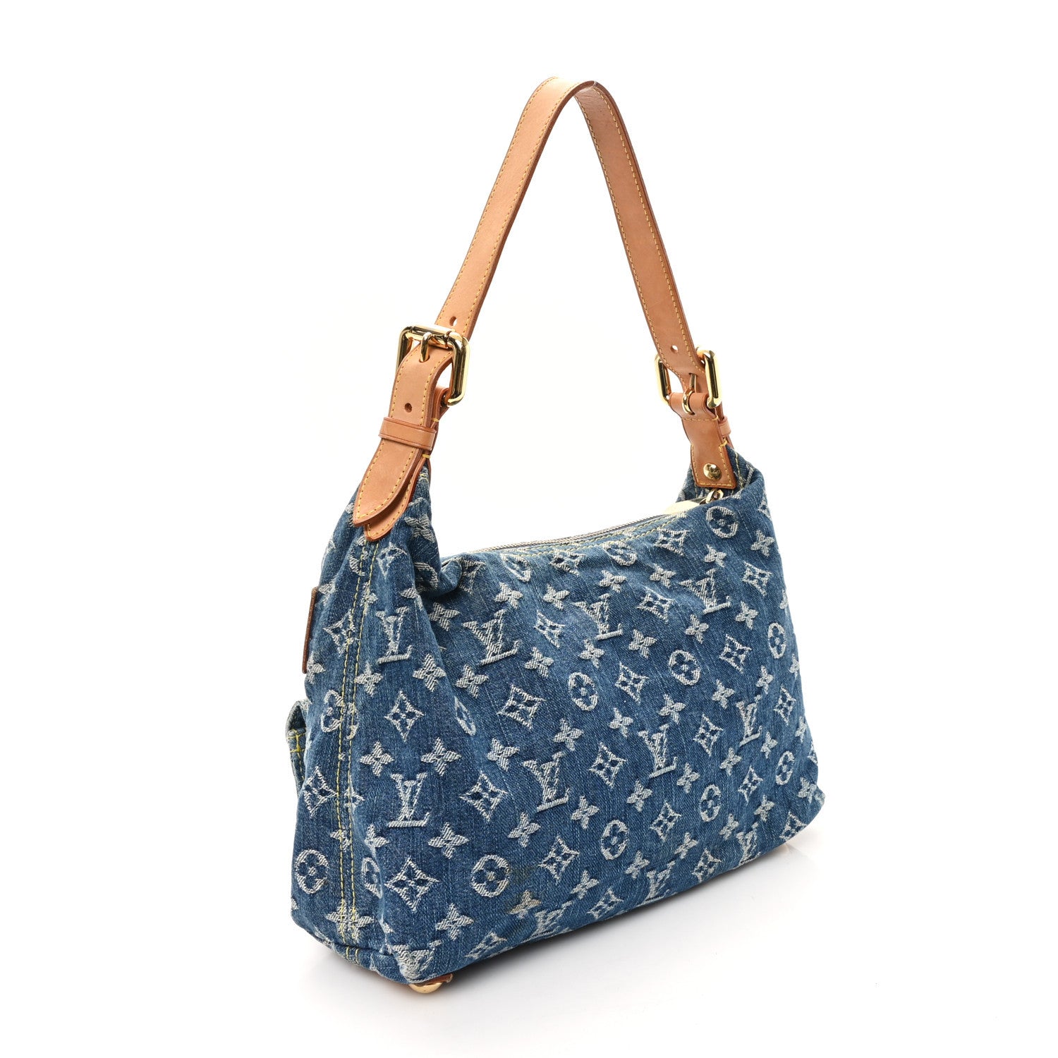 Louis Vuitton Monogram Denim Baggy PM Blue 3 of 12