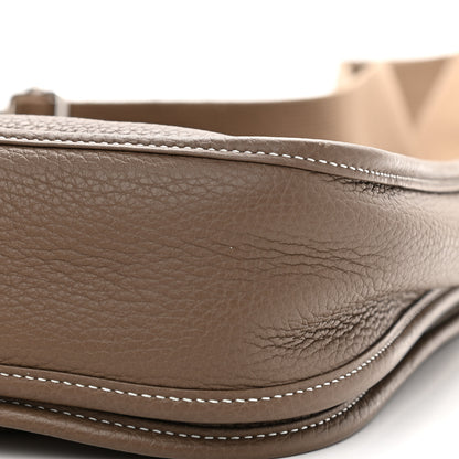 Hermes Taurillon Clemence Evelyne III PM Etoupe 9 of 9