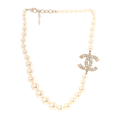 Chanel Pearl CC 100th Anniversary Necklace Light Gold 3 of 5