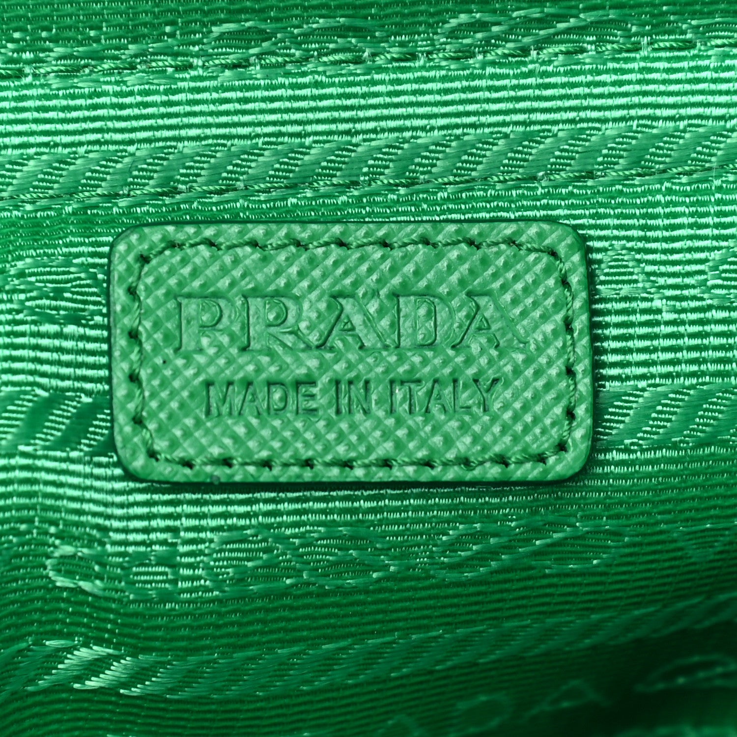 Prada Tessuto Nylon Phone Case Crossbody Bag Menta 5 of 9