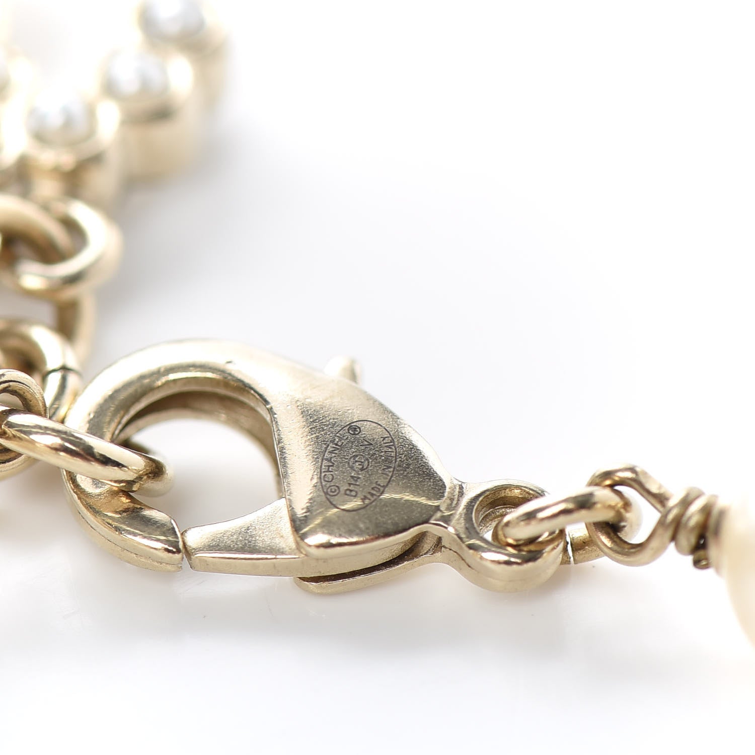 Chanel Pearl CC Bracelet Gold 4 of 4