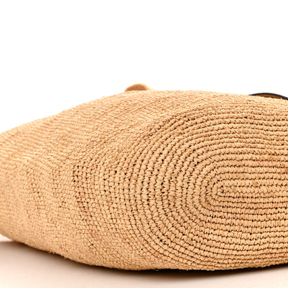 Loewe Raffia Paula's Ibiza Slit Tote Bag Natural Tan 9 of 10