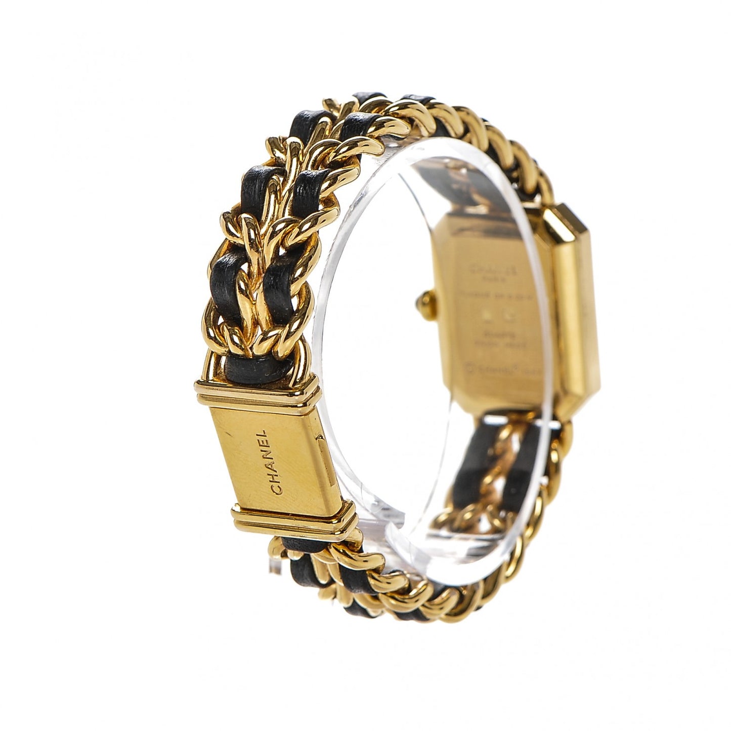 Stainless Steel Lambskin 20mm Chain Premiere Quartz Watch Gold M