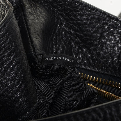 Prada Vitello Daino Shoulder Flap Bag Nero Black 9 of 10