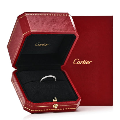 Cartier 18K White Gold Diamond 2mm Etincelle de Cartier Wedding Band Ring 51 5.75 5 of 5