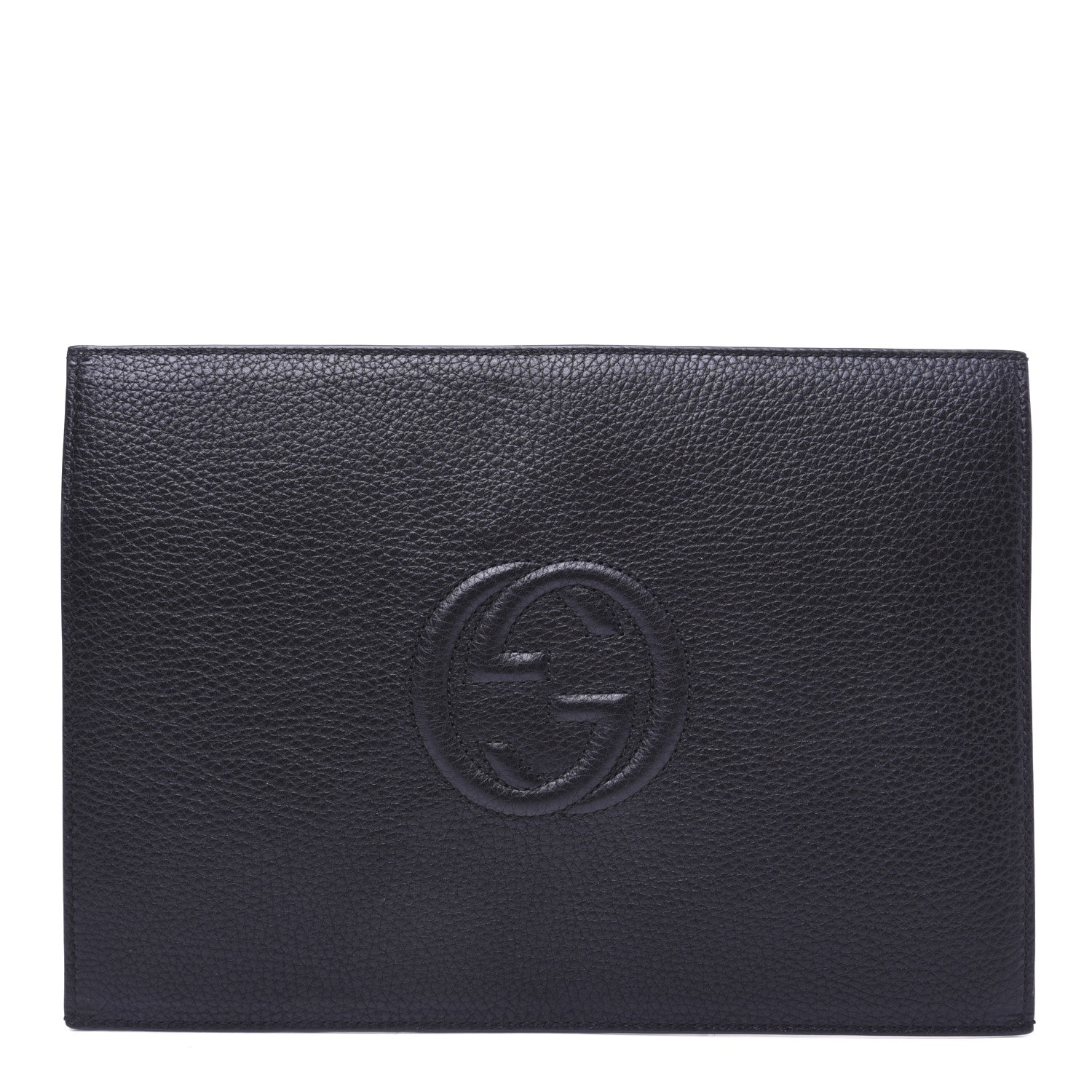 Gucci Pebbled Calfskin Soho Document Holder Black 13 of 15
