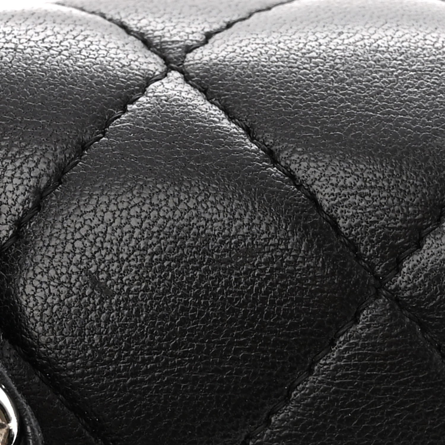 Chanel Lambskin Quilted Medium Double Flap Black 18 of 20