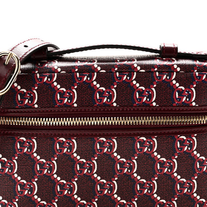 Gucci GG Shadow Supreme Canvas Mini Crossbody Bag Rosso Ancora Red 7 of 9