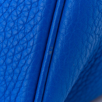 Hermes Taurillon Clemence Picotin Lock 22 MM Bleu Hydra 12 of 13