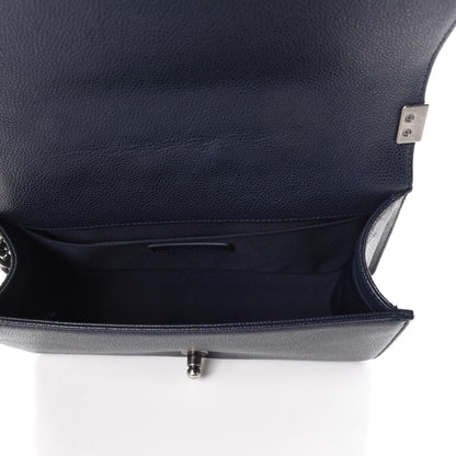 Chanel Caviar Quilted Medium Boy Flap Navy 5 of 10