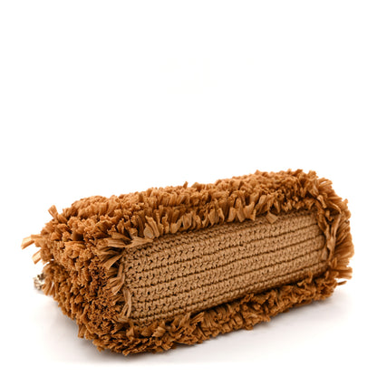 Chanel Raffia Fringe Nano Kelly Shopper Dark Beige 4 of 11