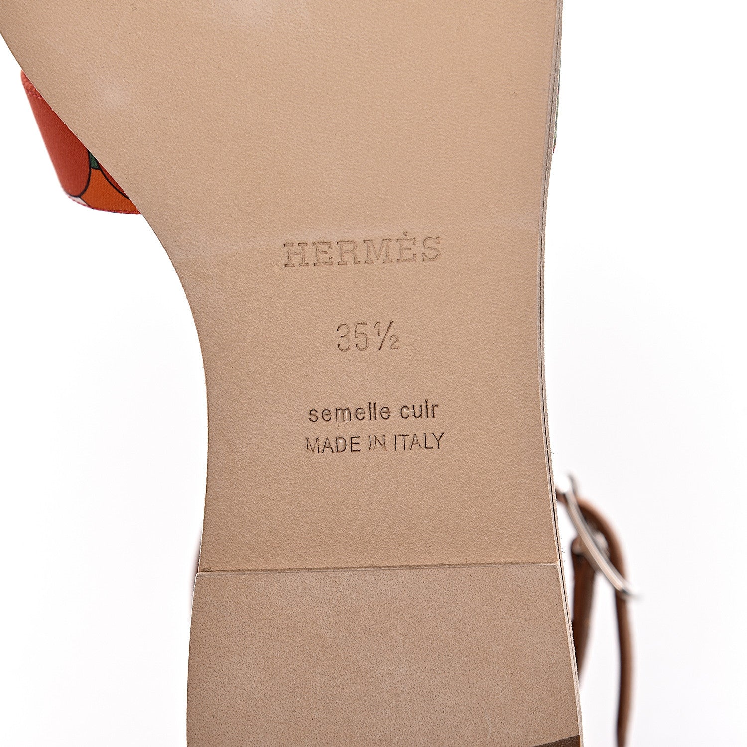 Hermes Canvas Animapolis Santorini Sandals 35.5 6 of 8