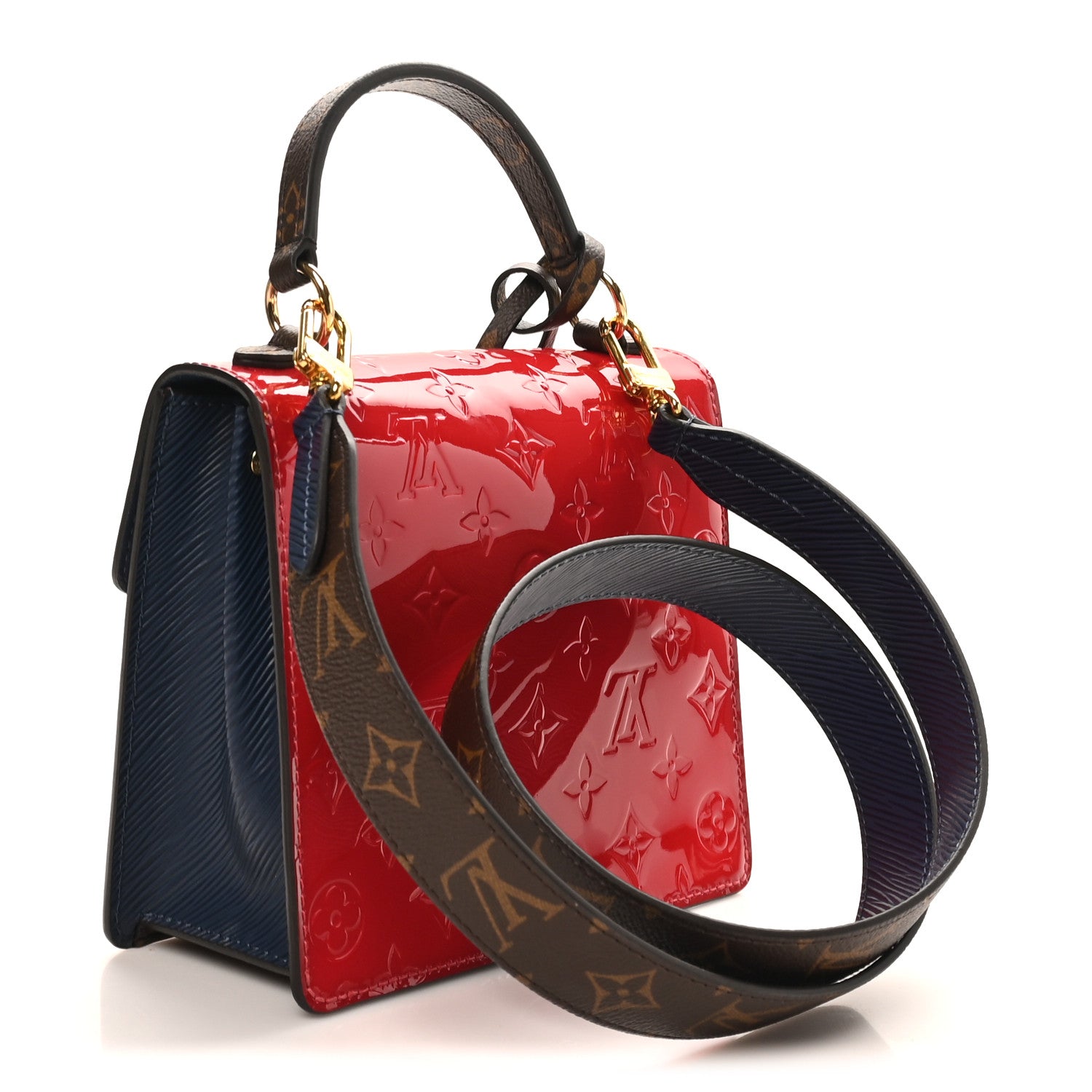 Louis Vuitton Vernis Epi Monogram Spring Street Scarlet 3 of 9
