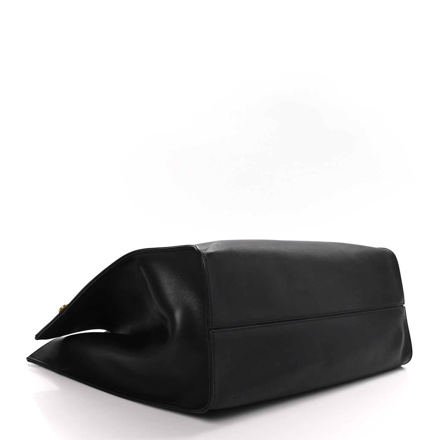 The Row Polished Saddle Calfskin Alexia Bag Black 5 of 12