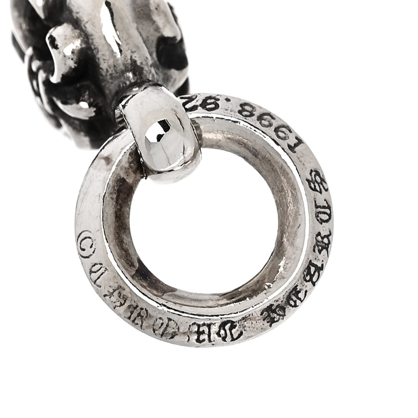 Sterling Silver Ball BS Fleur de Lis Pendant