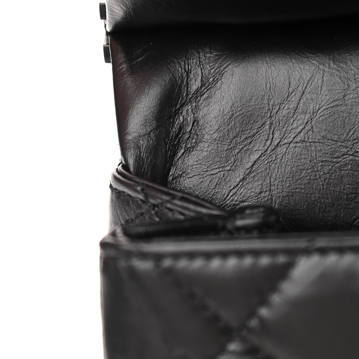 Chanel Aged Calfskin Quilted 2.55 Reissue Mini Hanger Flap Black 13 of 13