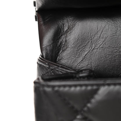 Chanel Aged Calfskin Quilted 2.55 Reissue Mini Hanger Flap Black 13 of 13