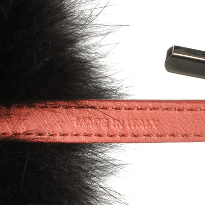Fendi Fox Fur C ABCharm Bag Charm Pink Black 3 of 5