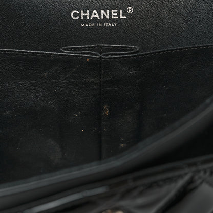 Chanel Patent Quilted Jumbo Double Flap Black 6 of 11