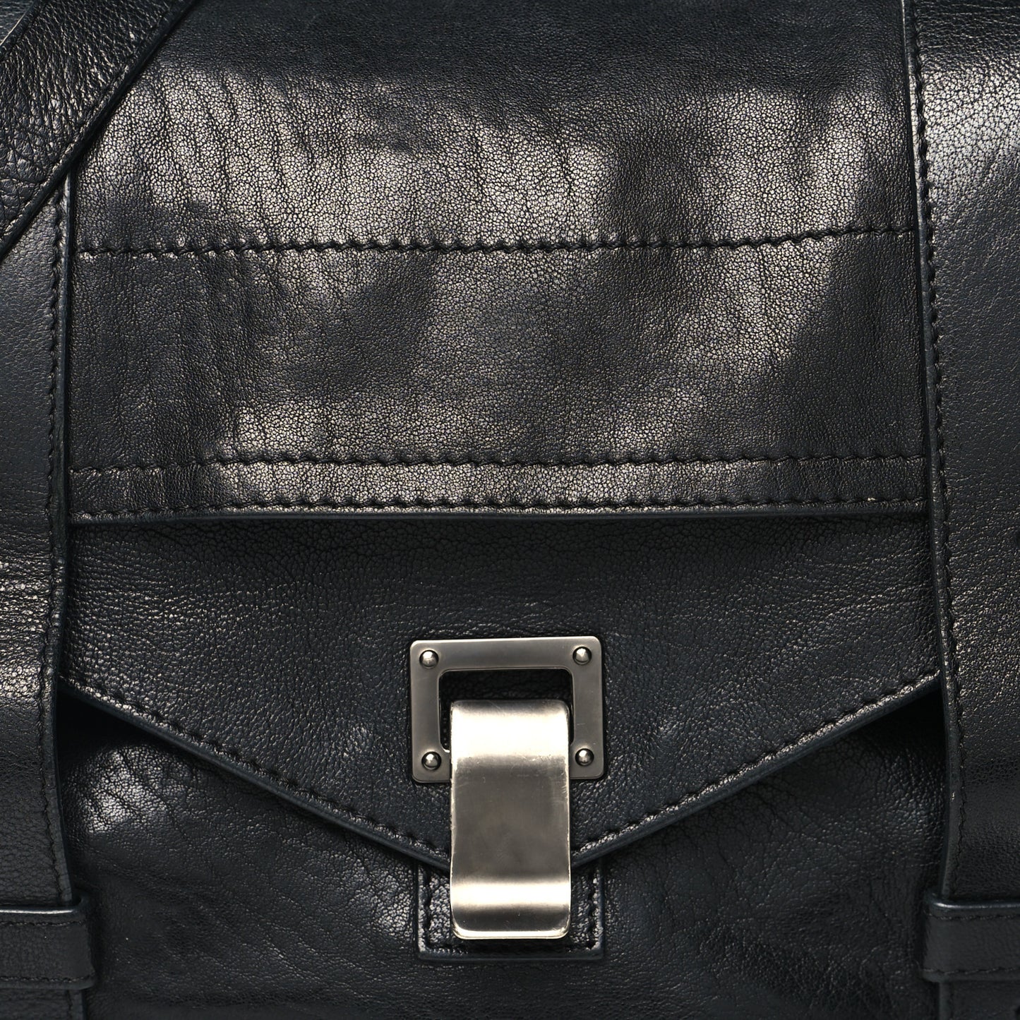 Lambskin Medium PS1 Satchel Black