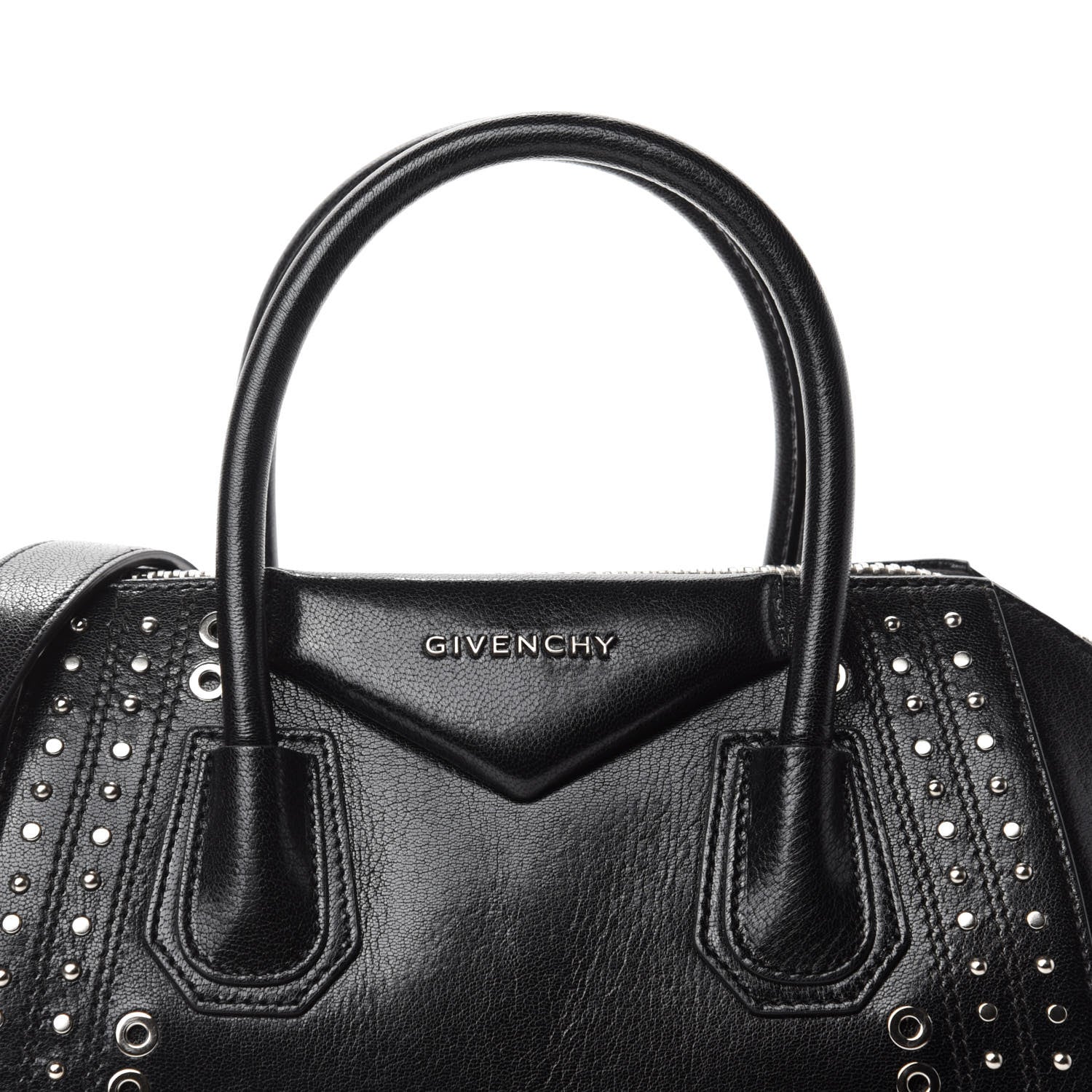 Givenchy Goatskin Small Studded Antigona Black 10 of 10