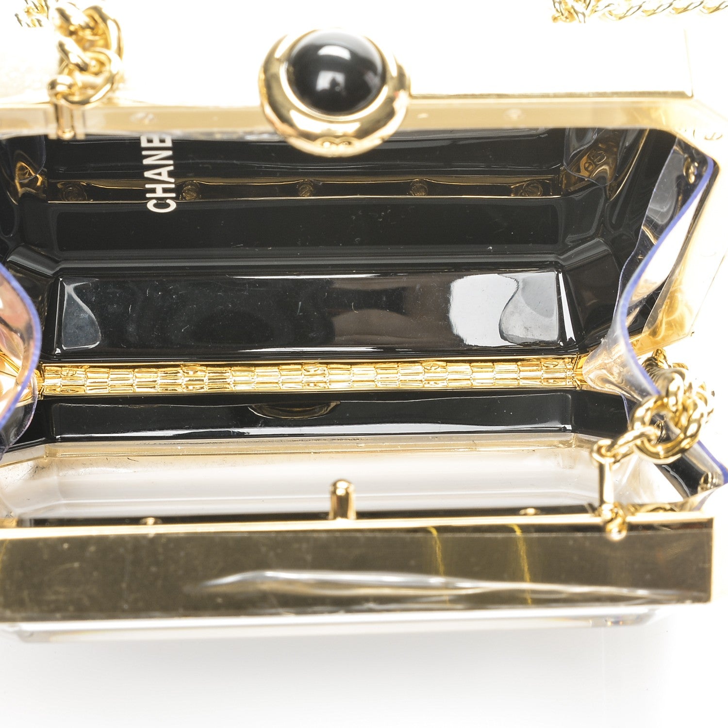 Chanel Plexiglass Premiere Minaudiere Clutch Black 5 of 7