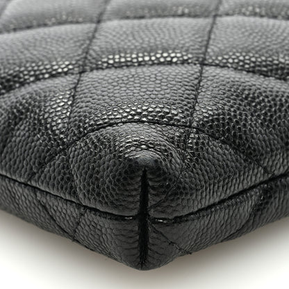 Chanel Caviar Quilted French New Wave Phone Holder With Chain Black 9 of 9