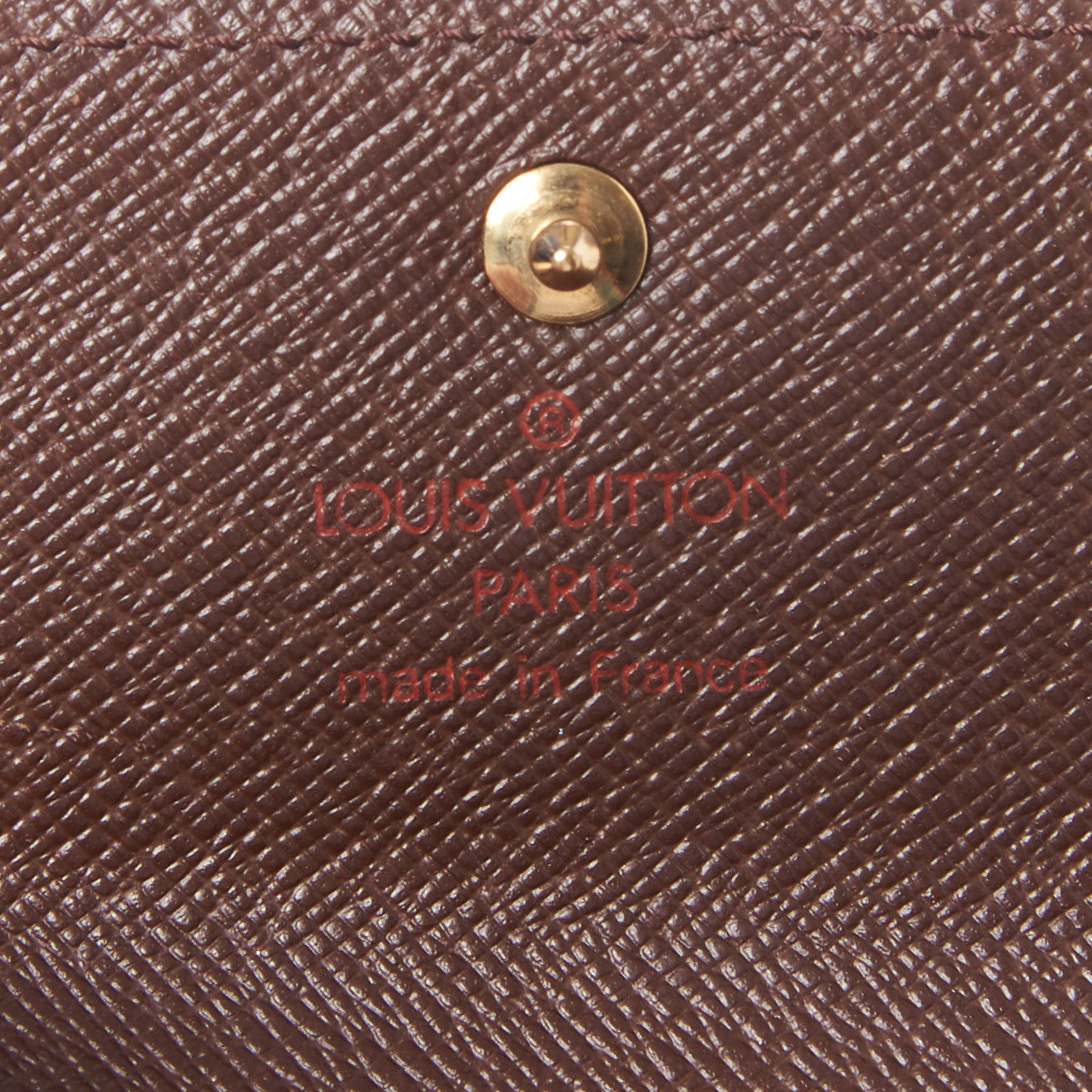 Louis Vuitton Damier Ebene Porte-Monnaie Plat Coin Purse 6 of 7