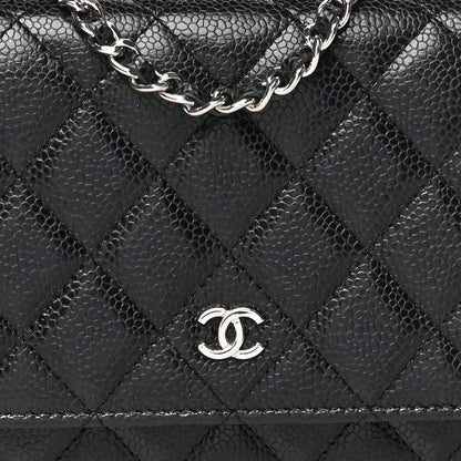 Chanel Caviar Quilted Wallet On Chain WOC Black 8 of 10