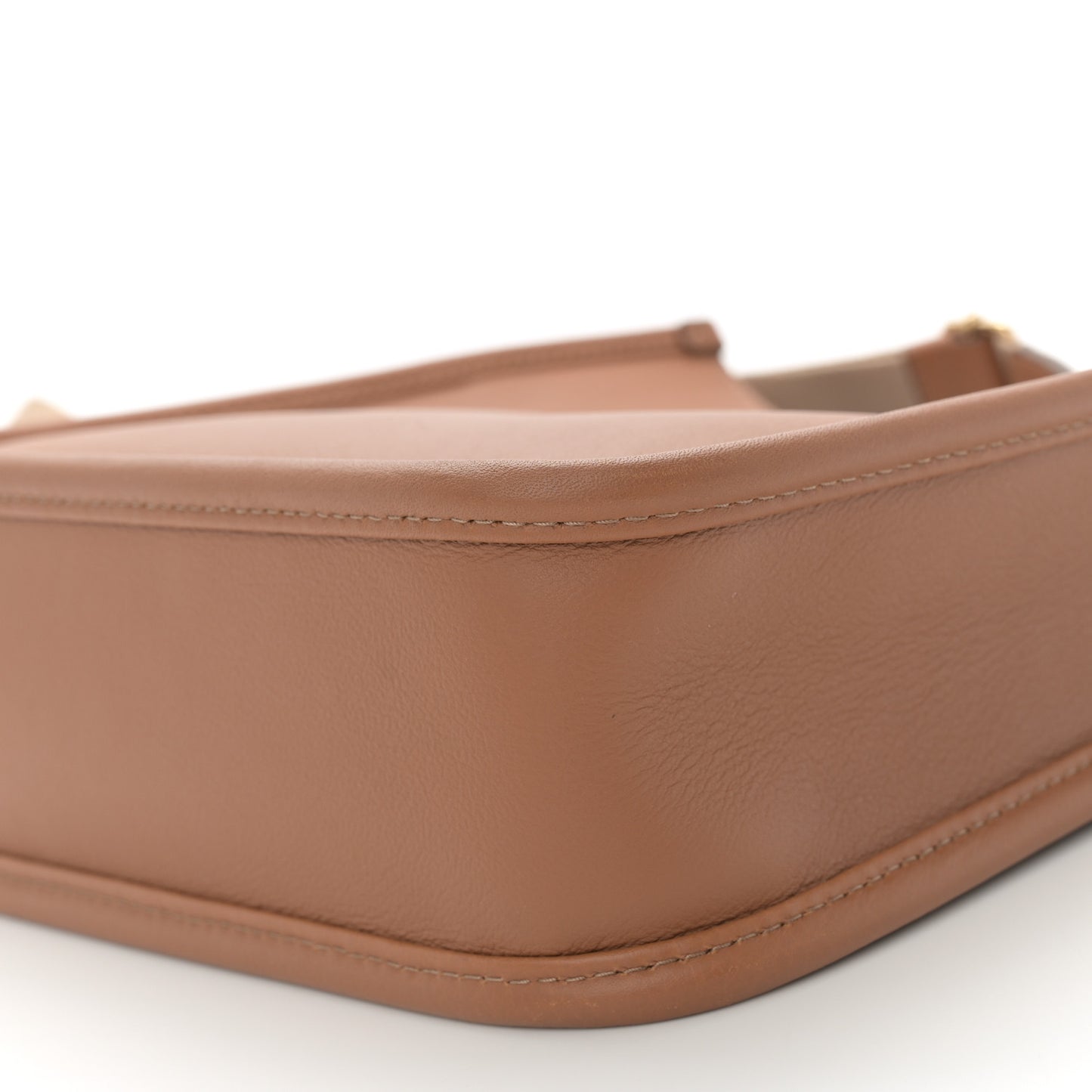 Soft Grain Calfskin Shoulder Bag Caramel
