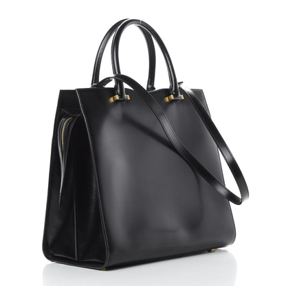 Saint Laurent Shiny Calfskin Large Uptown Tote Black 3 of 14