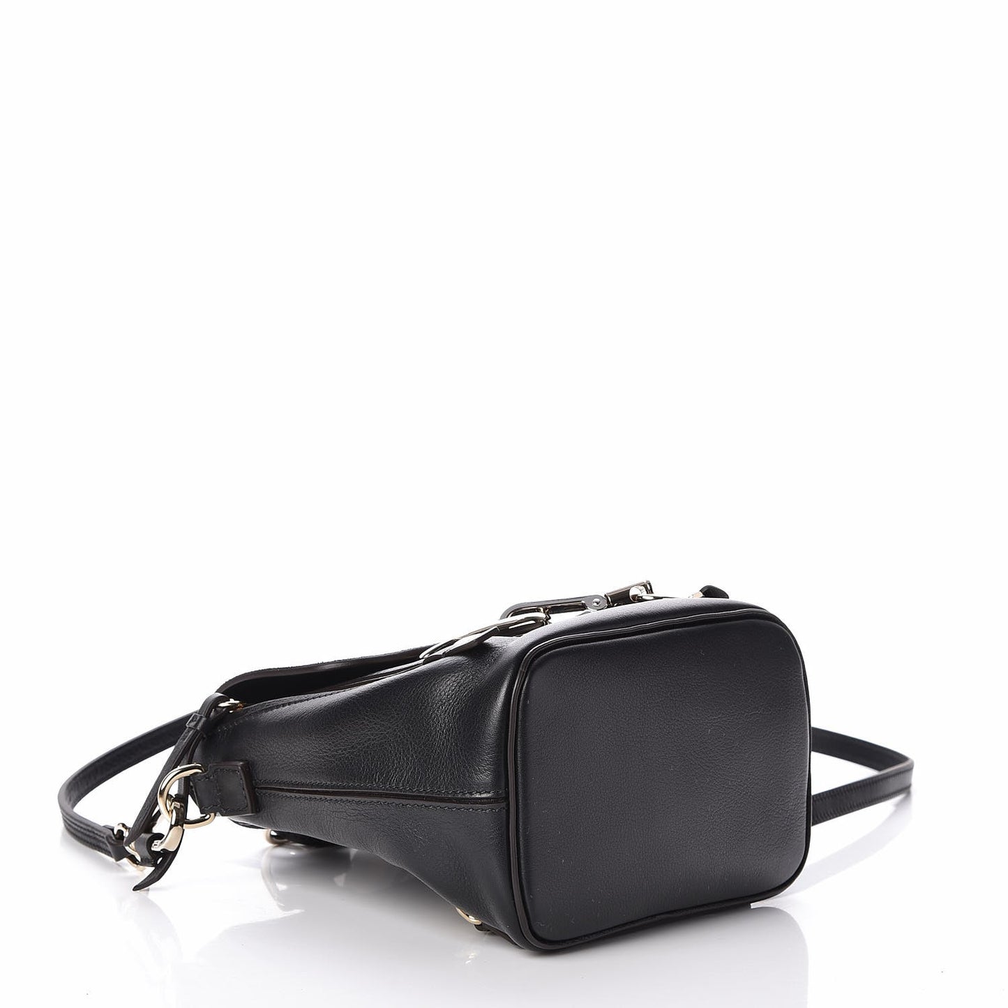 Suede Calfskin Mini Faye Backpack Black