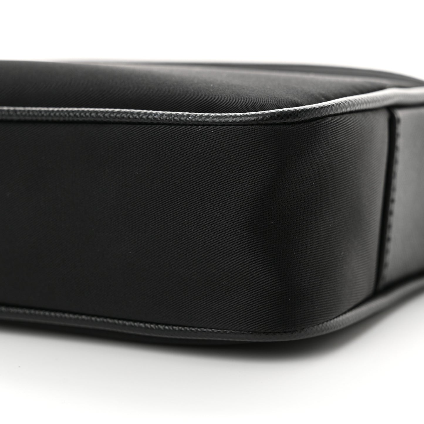 Tessuto Nylon Saffiano Logo Camera Bag Black