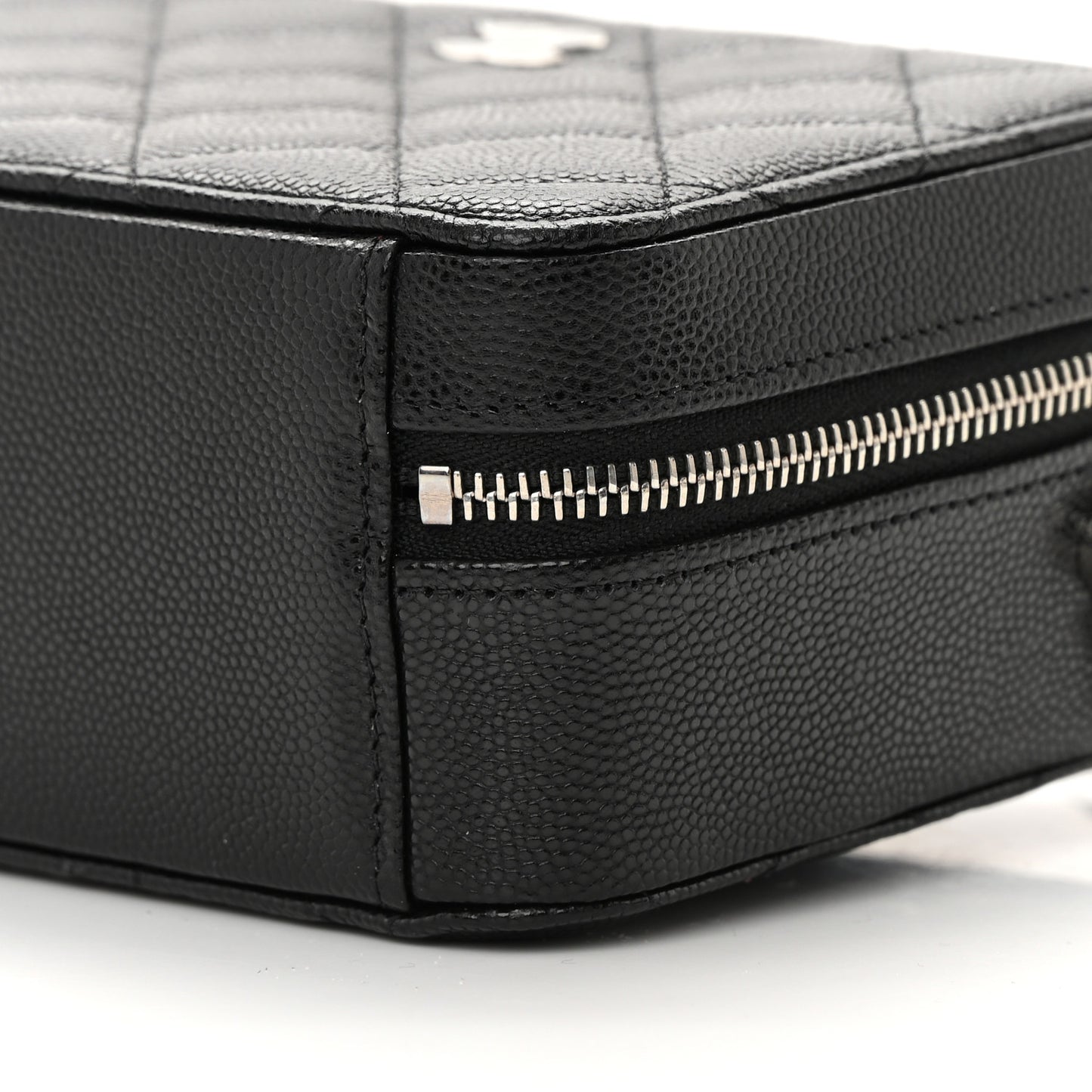 Caviar Quilted Camera Bag Black