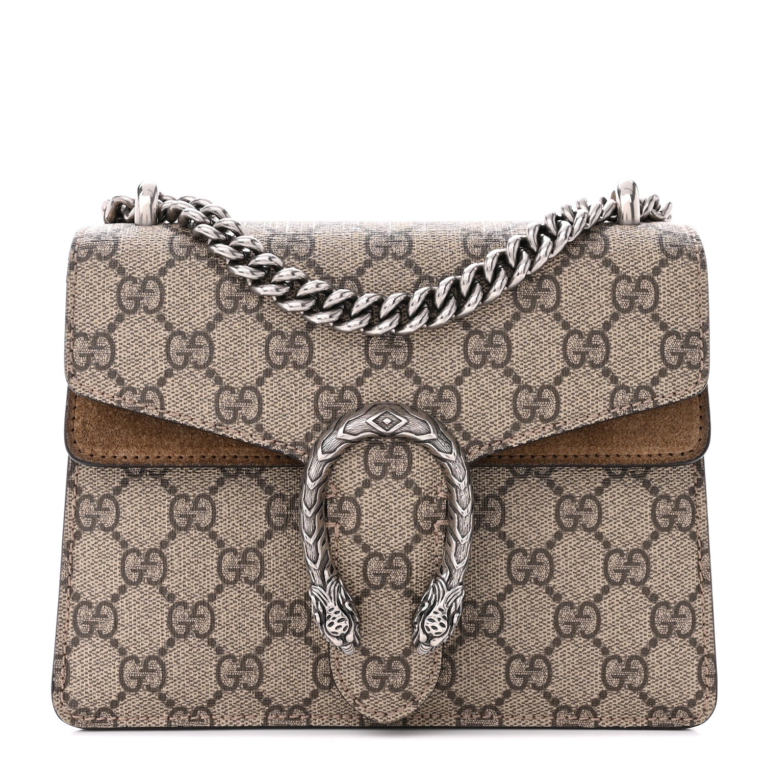 Gucci GG Supreme Monogram Mini Dionysus Shoulder Bag Taupe 1 of 13