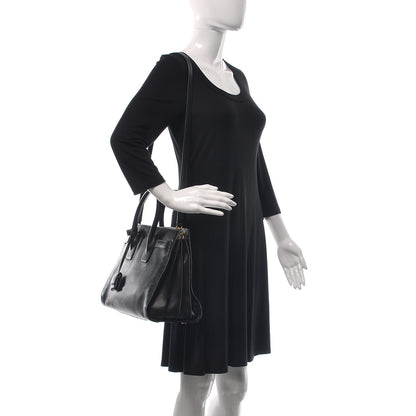 Saint Laurent Calfskin Small Sac De Jour Black 3 of 14