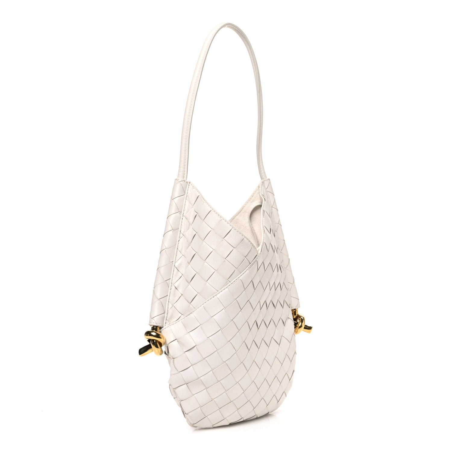 Bottega Veneta Nappa Intrecciato Small Solstice Hobo White 3 of 11