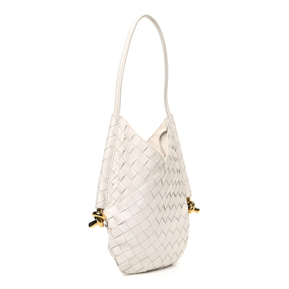 Bottega Veneta Nappa Intrecciato Small Solstice Hobo White 3 of 11