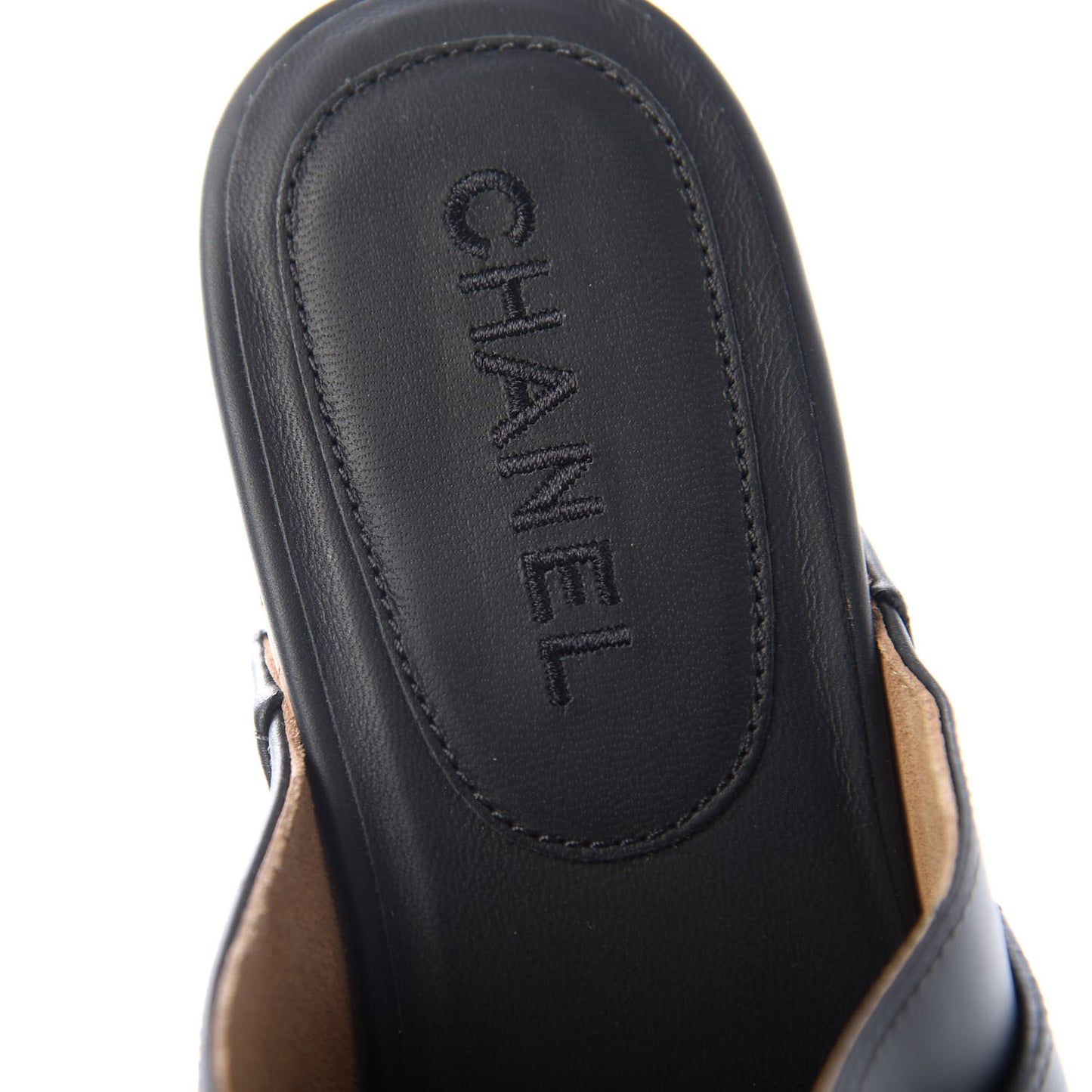 Calfskin CC Turn Lock Clogs 41 Black