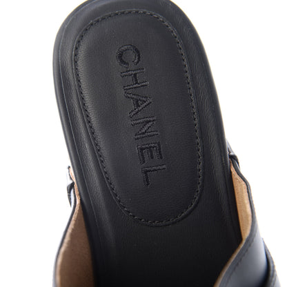Chanel Calfskin CC Turn Lock Clogs 41 Black 8 of 10