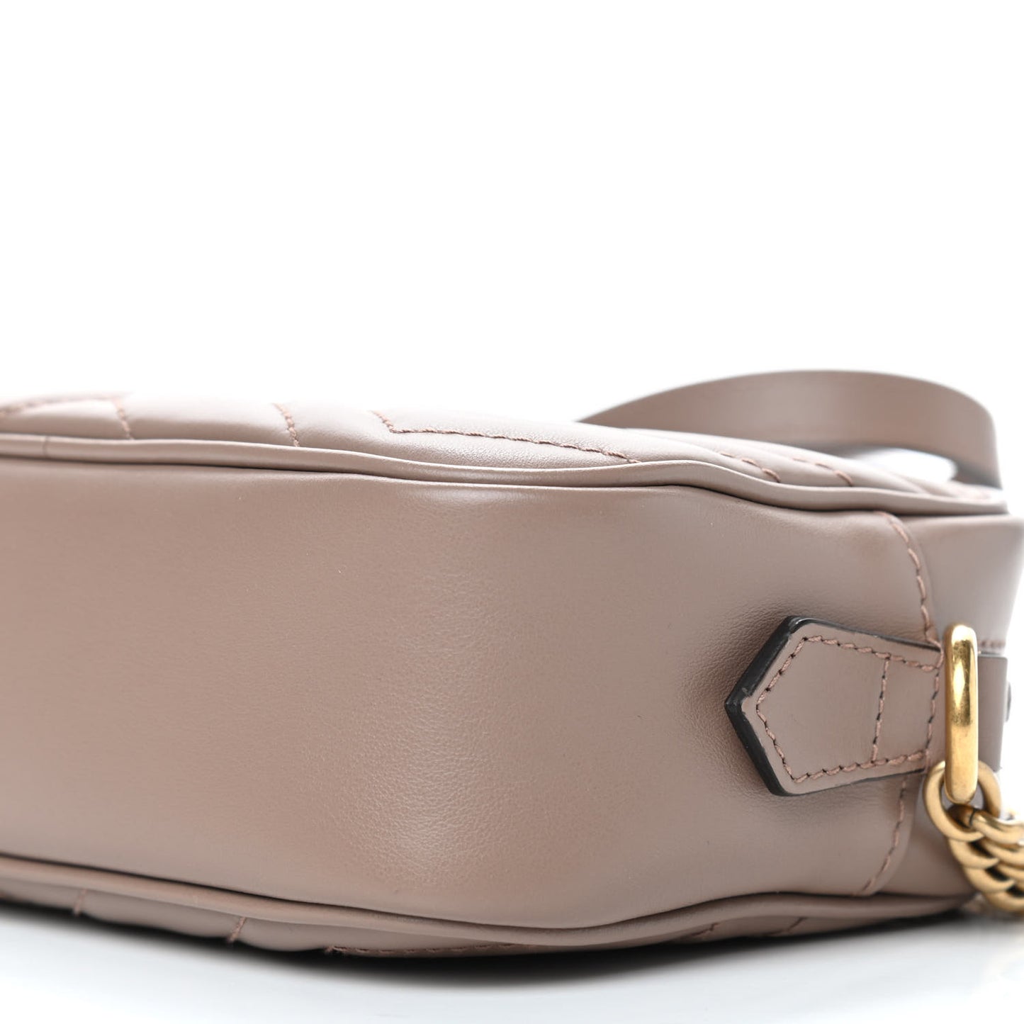 Calfskin Matelasse Mini GG Marmont Chain Shoulder Bag Porcelain Rose