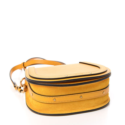 Chloe Calfskin Suede Small Nile Bracelet Bag Dusty Yellow 4 of 9