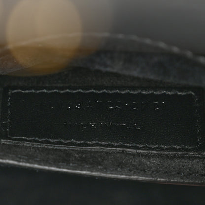 Saint Laurent Smooth Calfskin Medium Monogram Sunset Satchel Black 7 of 12