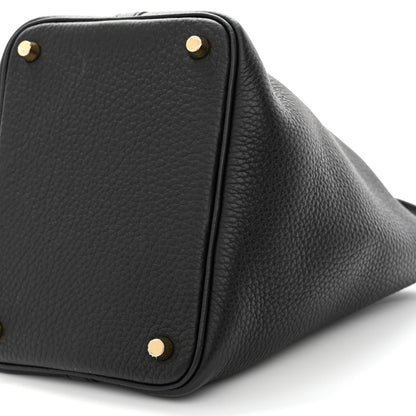 Hermes Taurillon Clemence Picotin Lock 18 PM Black 10 of 11